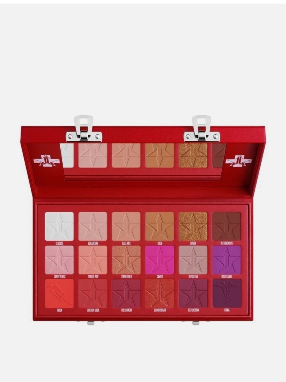 Sold out Jeffree Star Red and White Graphic Makeup Palette Case